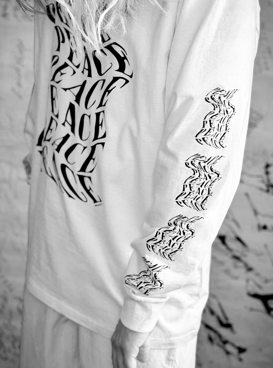 Peace III | Raw Natural White Long Sleeve – WWOOLLFF CO.