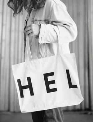 HEL N° 5 | Raw White Shopper Bag