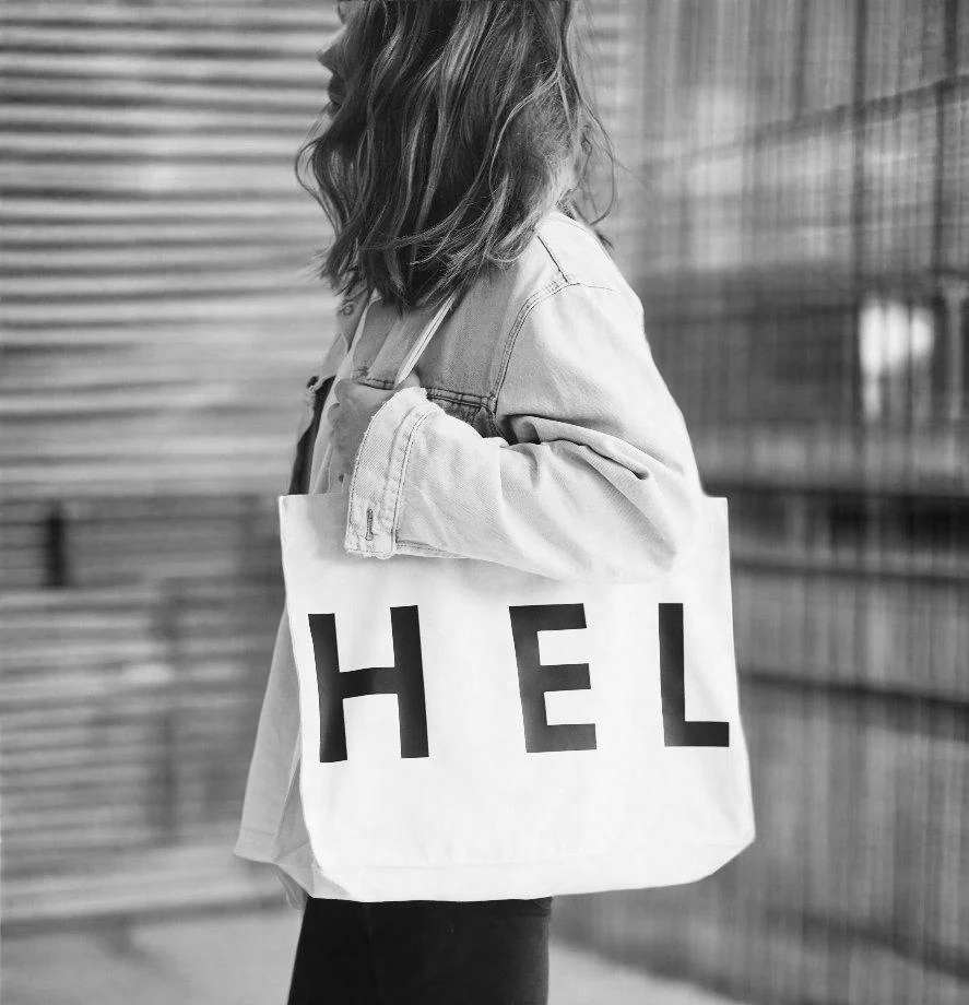 HEL N° 5 | Raw White Shopper Bag