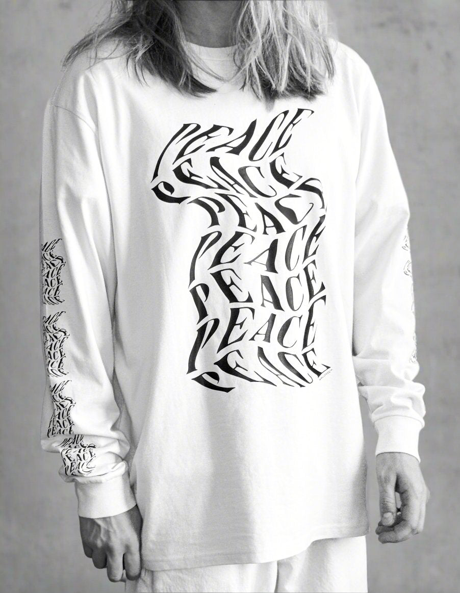 Peace III | Raw Natural White Long Sleeve – WWOOLLFF CO.