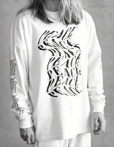 Peace III | Raw Natural White Long Sleeve – WWOOLLFF CO.