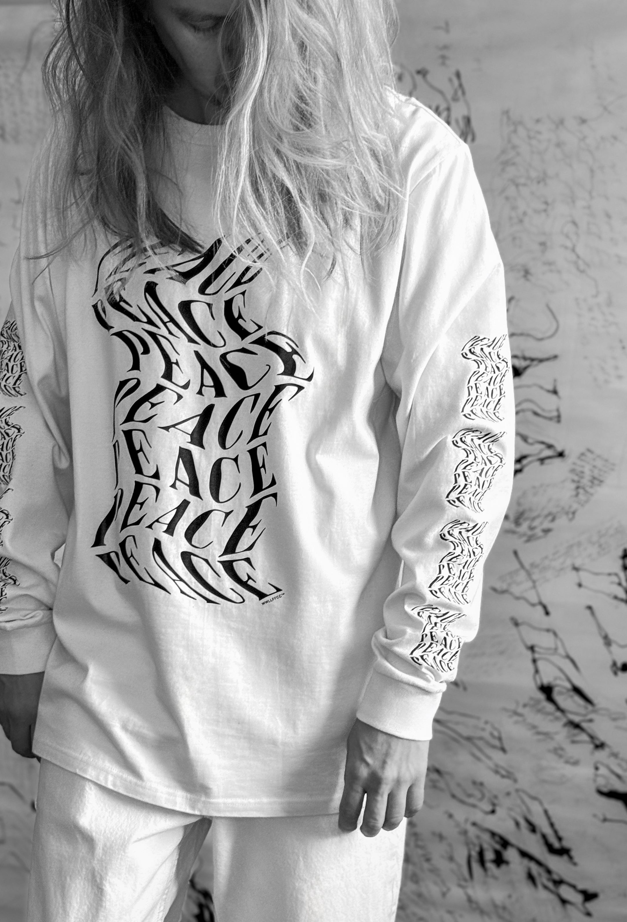 Peace III | Raw Natural White Long Sleeve
