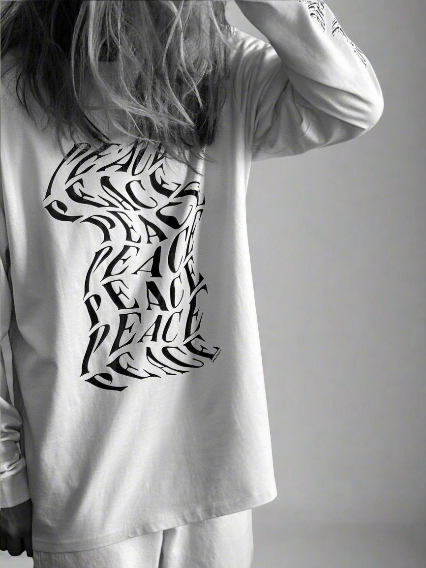 Peace III | Raw Natural White Long Sleeve