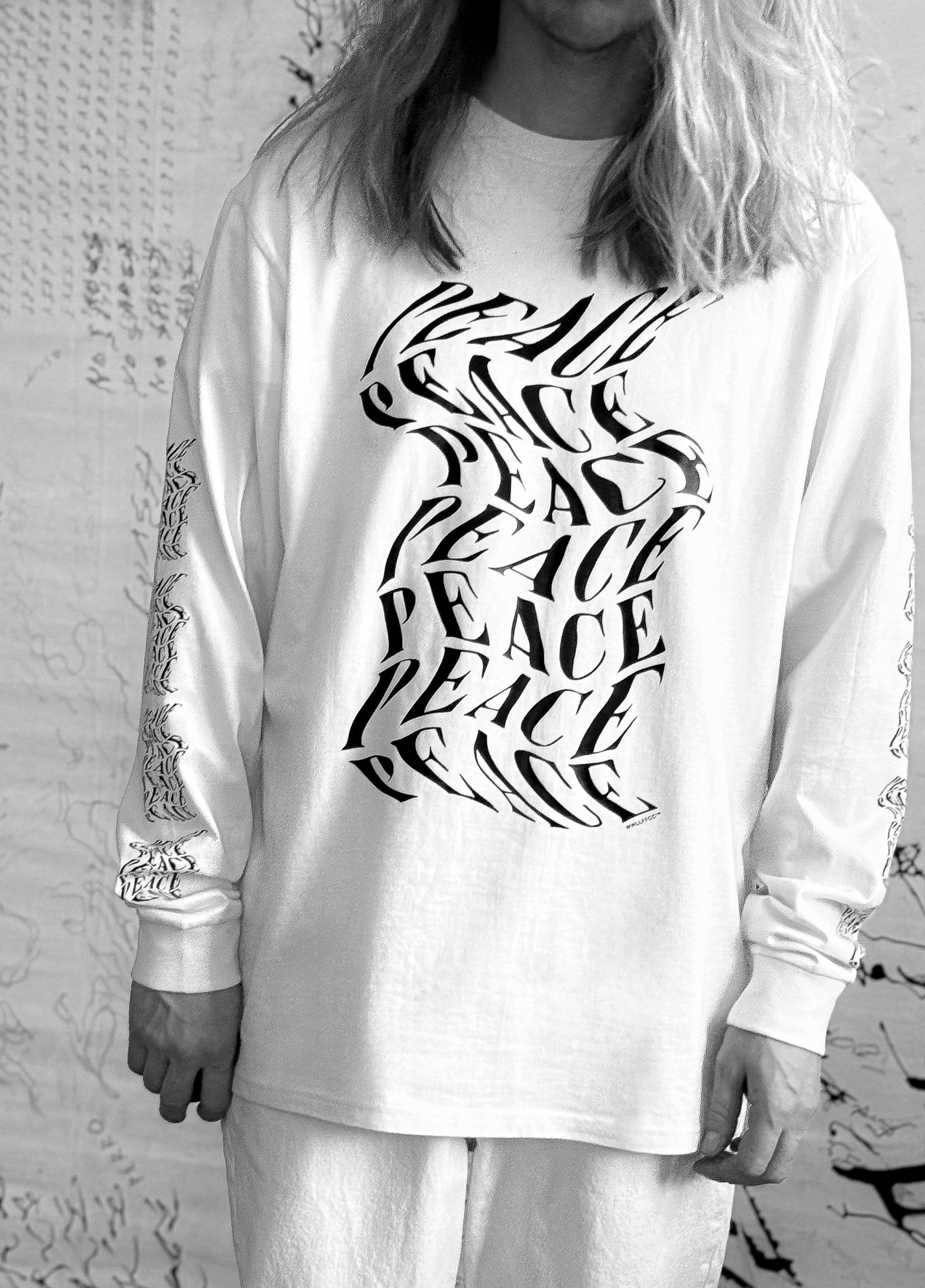 Peace III | Raw Natural White Long Sleeve