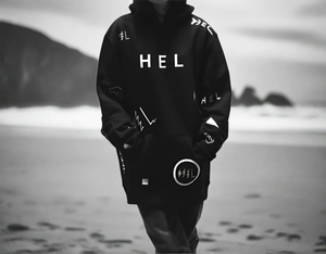 HEL N° 15 | Oversized Black Hoodie