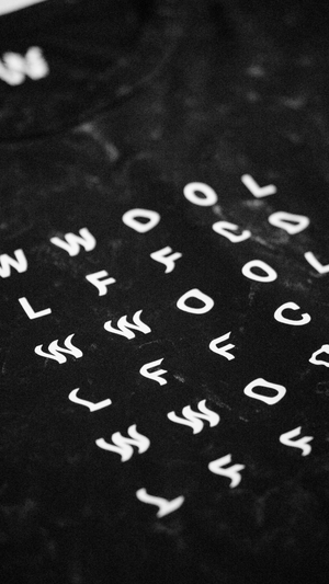 WWOOLLFF Grids | Oversized Acid Black Long Sleeve
