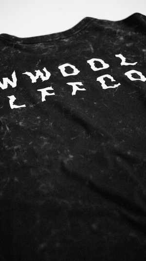 WWOOLLFF Grids | Oversized Acid Black Long Sleeve
