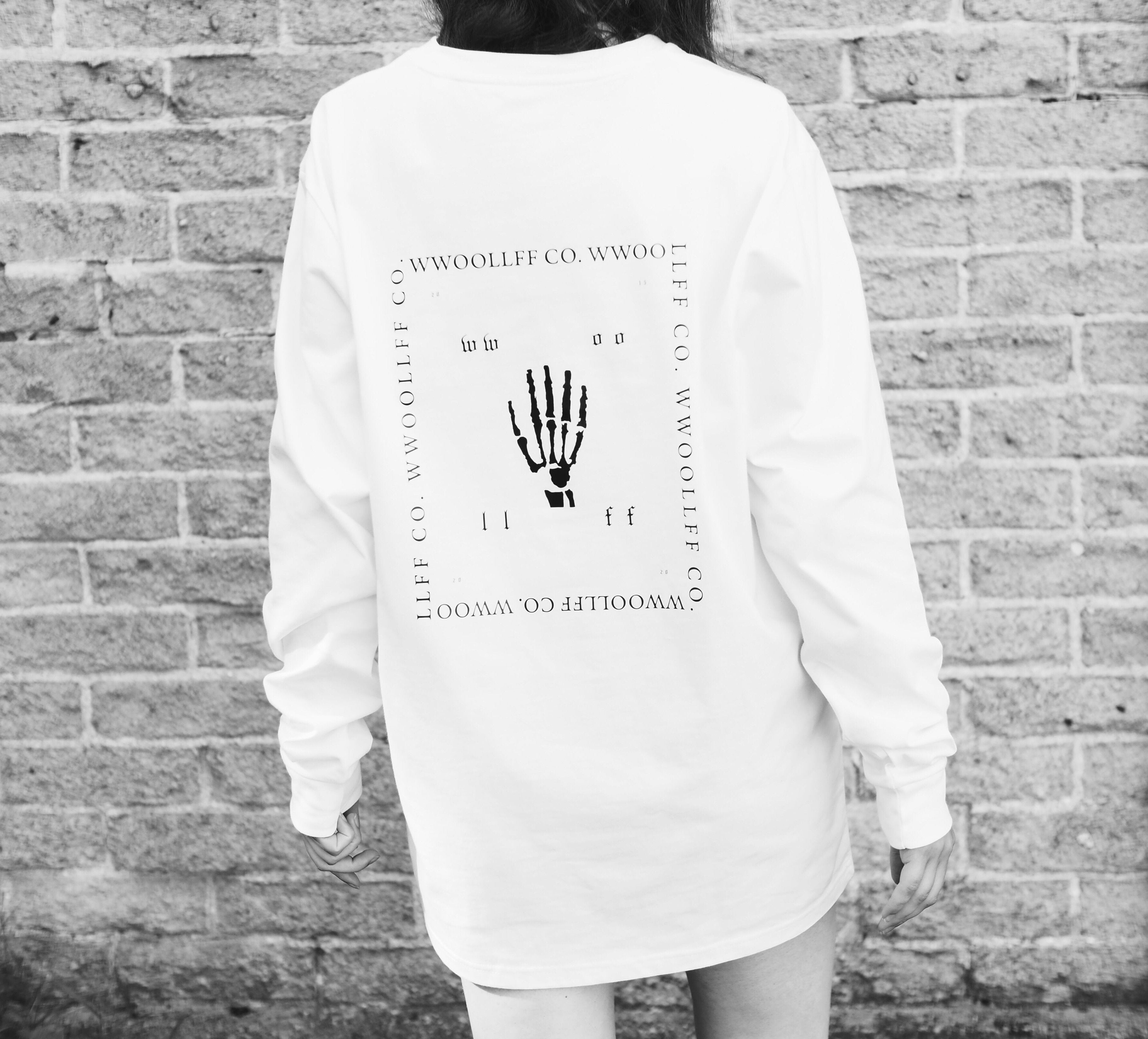 WWOOLLFF Hand | White Long Sleeve